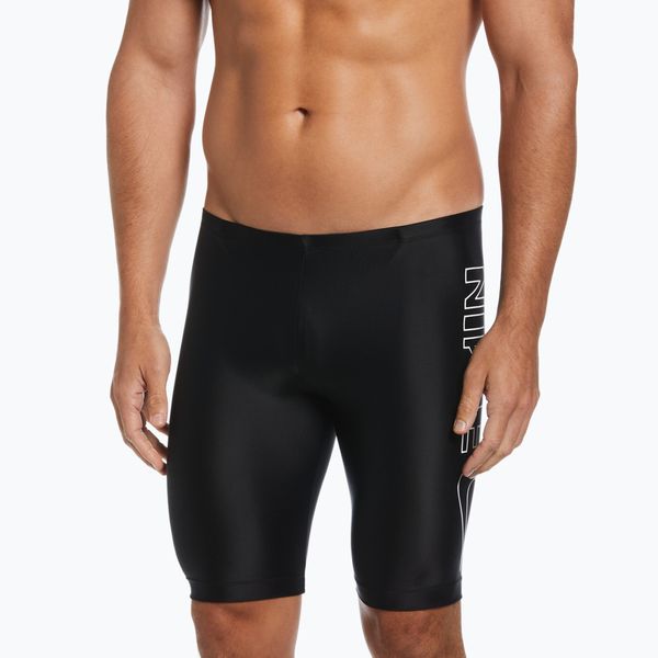 Nike Мъжки бански Nike Multi Logo Swim Jammer Jet Black NESSC588