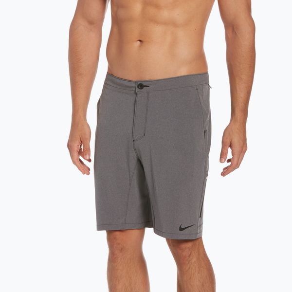 Nike Мъжки къси панталони за плуване Nike Flow 9 Hybrid тъмно сиво NESSC515