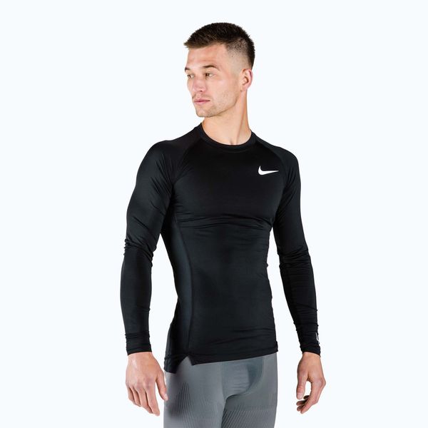 Nike Мъжки Nike Pro Dri-FIT тренировъчен суитшърт с дълъг ръкав черен DD1990-010