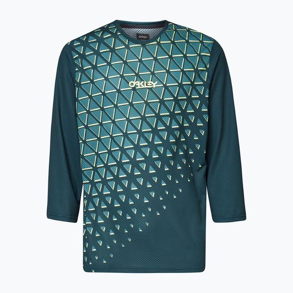 Oakley Мъжка колоездачна фланелка Oakley Flow 3/4 зелена FOA403122