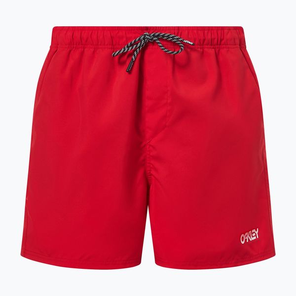 Oakley Мъжки къси панталони за плуване Oakley Beach Volley 16" червени FOA404310465