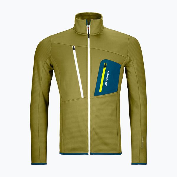 ORTOVOX Мъжки суитшърт Ortovox Fleece Grid Green 8721200046