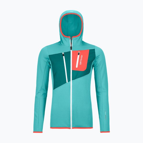 ORTOVOX Ortovox Fleece Grid Hoody Turquoise 8720100036