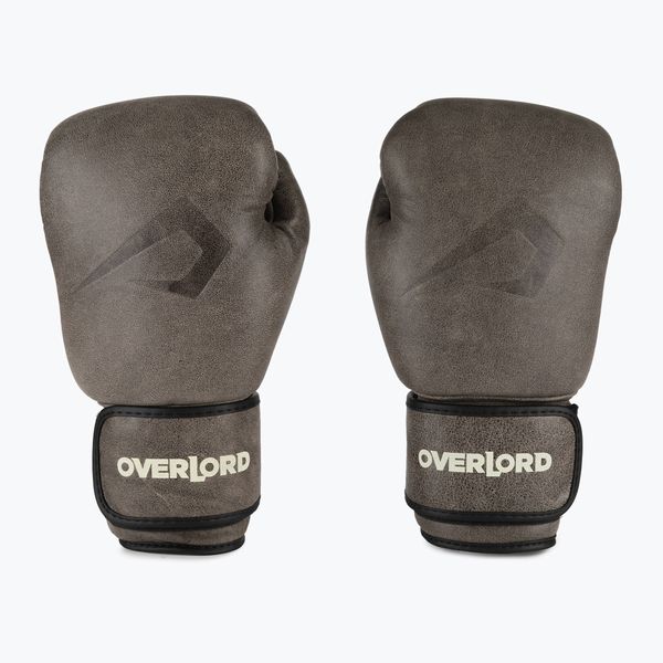 Overlord Кафяви боксови ръкавици Overlord Old School 100006-BR/10OZ
