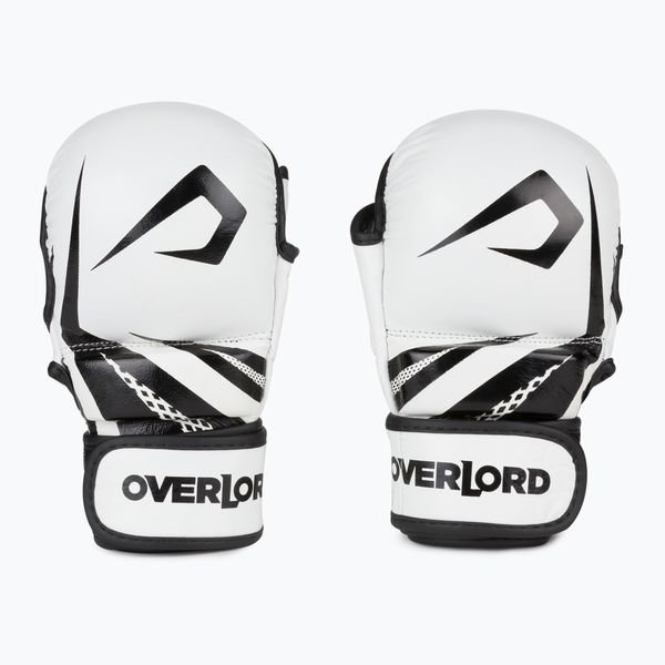Overlord Overlord Спаринг ръкавици за ММА граплинг от естествена кожа, бели 101003-W/M