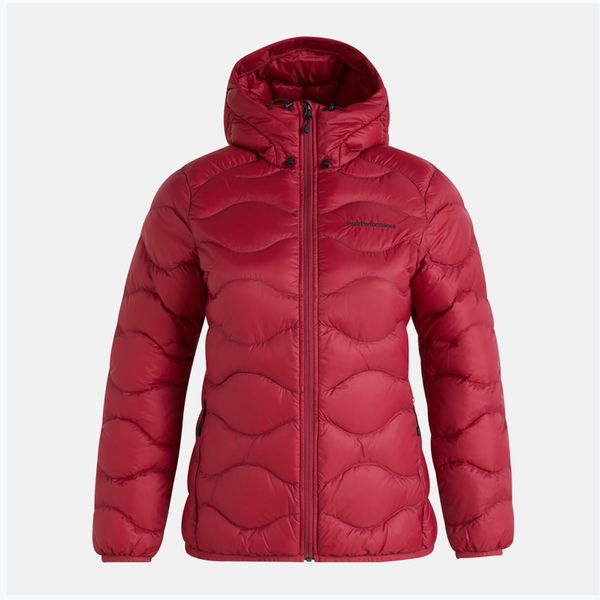 Peak Performance Дамско пухено яке Peak Performance Helium Down Hood maroon G77852150