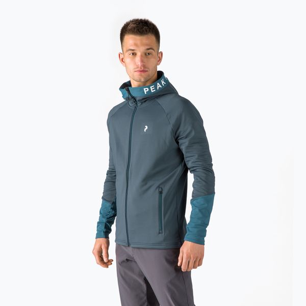 Peak Performance Мъжки суитшърт за трекинг Peak Performance Rider Zip Hood blue G77244110