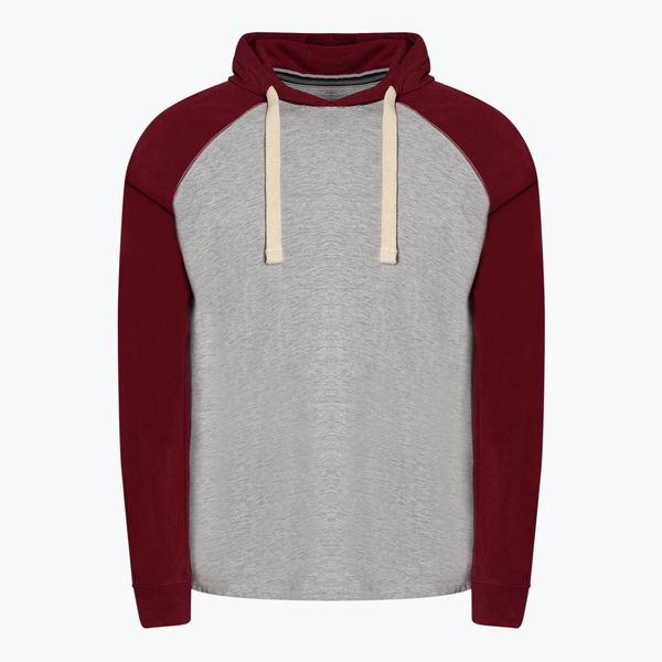 Pitbull West Coast Мъжка тениска с дълъг ръкав Pitbull Small Logo grey maroon 251002154602