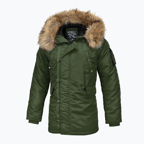 Pitbull West Coast Зимно мъжко яке Pitbull Alder green 529118