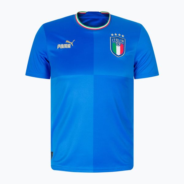 PUMA Детска футболна фланелка Puma Figc Home Jersey Replica синьо 765645