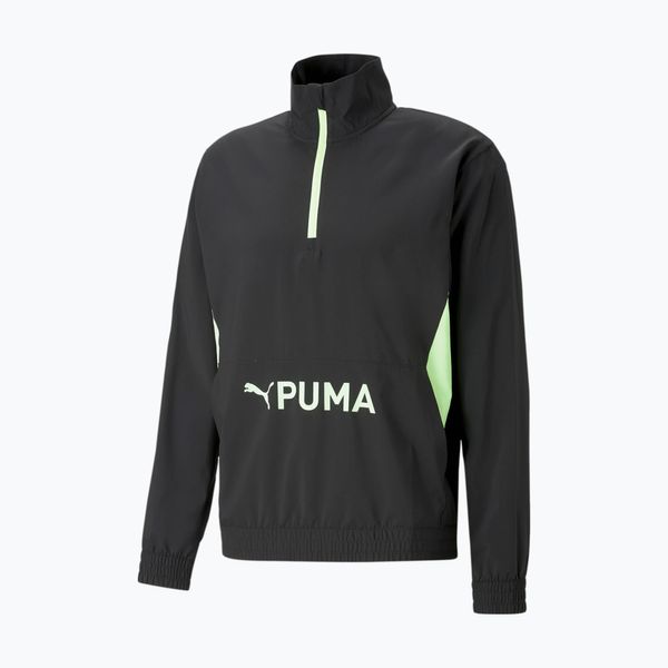 PUMA Мъжки суитшърт за тренировки PUMA Fit Heritage Woven black 523106
