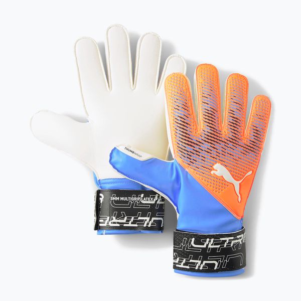 PUMA PUMA Ultra Protect 3 Rc оранжеви и сини вратарски ръкавици 41819 05
