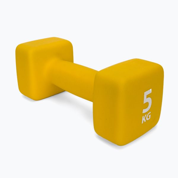 Pure2Improve Неопренов дъмбел 5 кг Pure2Improve жълт P2I201430