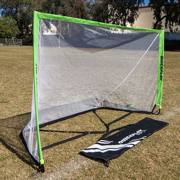 QuickPlay QuickPlay Изскачаща футболна врата 120 x 75 cm бяла QP1228