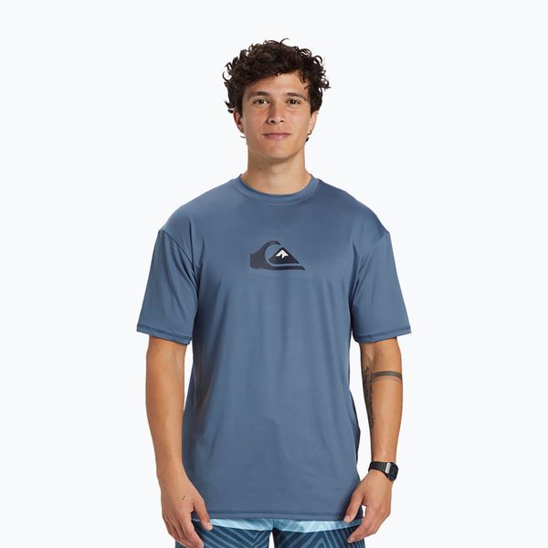 Quiksilver Мъжка тениска Quiksilver Solid Streak с UPF 50+, тъмносиня EQYWR03386-BYG0