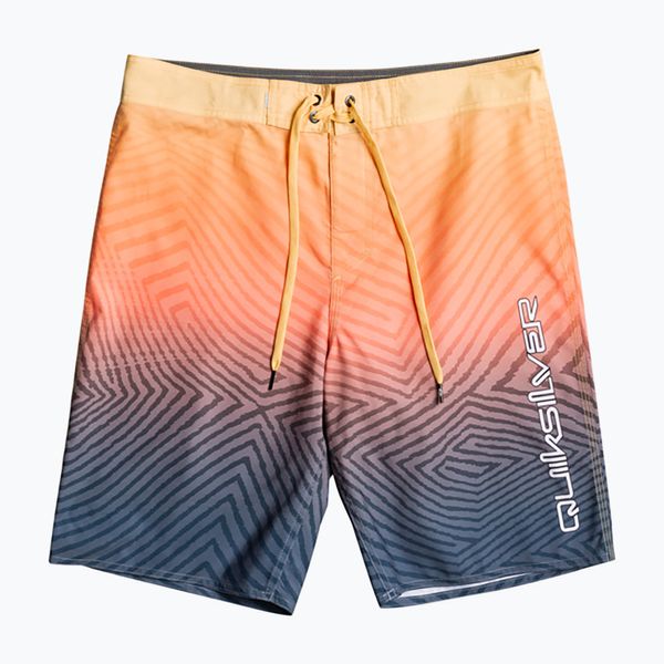 Quiksilver Мъжки къси панталони за плуване Everyday Warp Fade 20" в оранжево и тъмносиньо EQYBS04790-BSL6
