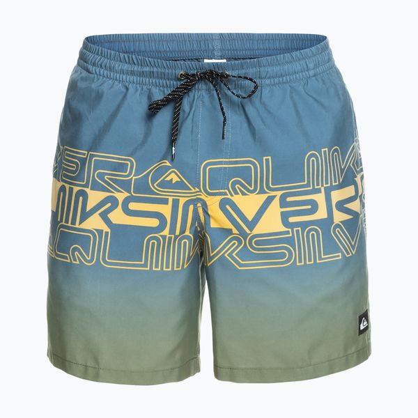 Quiksilver Мъжки къси панталони за плуване Quiksilver Everyday Wordblock Volley 17", сини EQYJV04005-BYG6