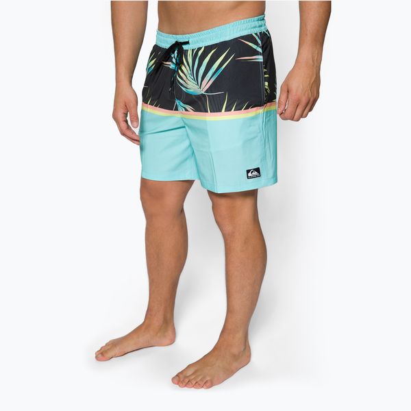 Quiksilver Мъжки къси панталони за плуване Quiksilver Ocean Division 17, светлосини EQYJV03891-BGD6
