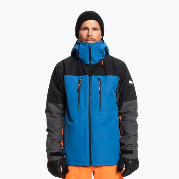 Quiksilver Мъжко яке за сноуборд Quiksilver Mission Plus черно-синьо EQYTJ03371