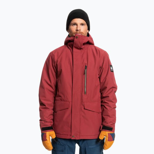 Quiksilver Мъжко яке за сноуборд Quiksilver Mission Solid червено EQYTJ03266