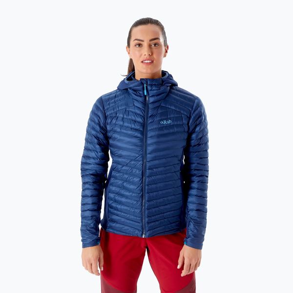 Rab Дамско пухено яке Rab Cirrus Flex 2.0 Hoody blue QIO-69