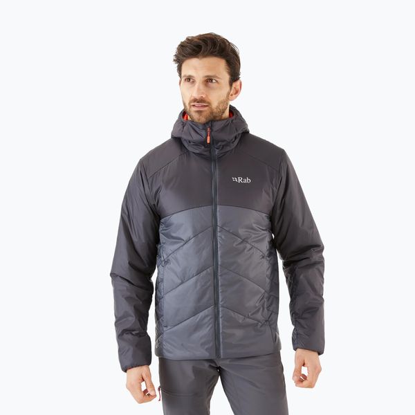 Rab Мъжко пухено яке Rab Xenon 2.0 black-grey QIO-94-AGR-MED