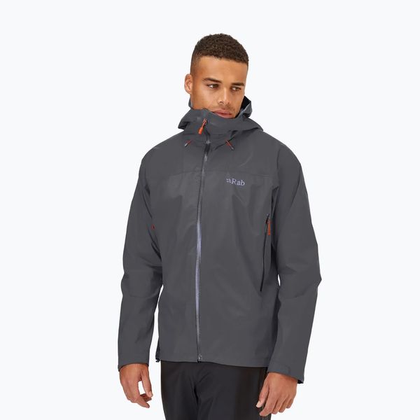 Rab Мъжко яке Rab Downpour Plus 2.0 Grey QWG-78-GRH-SML