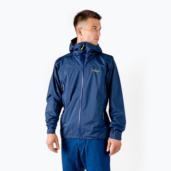 Rab Мъжко яке Rab Downpour Plus 2.0 за дъжд Navy Blue QWG-78-DI-S