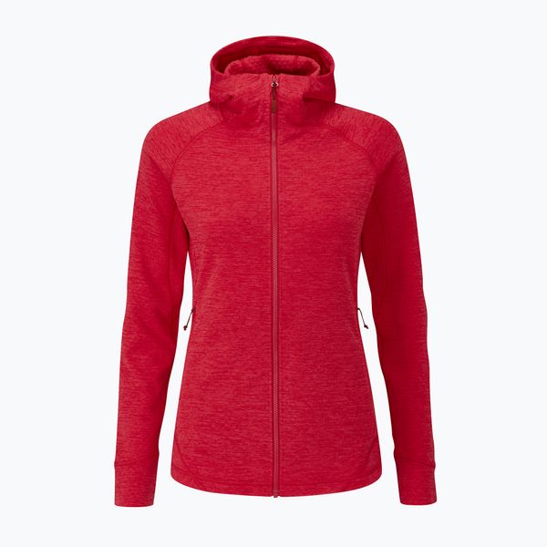 Rab Rab Nexus дамска поларена качулка червена QFE-69-RU