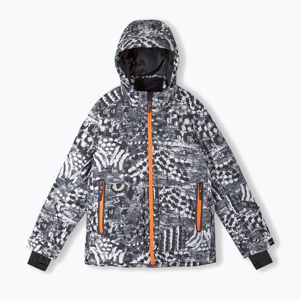 Reima Детско ски яке Reima Tirro бяло и черно 5100075B-9992