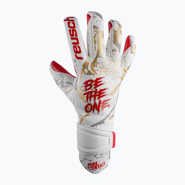Reusch Вратарски ръкавици Reusch Pure Contact Gold X GluePrint, бели 5370075-1011