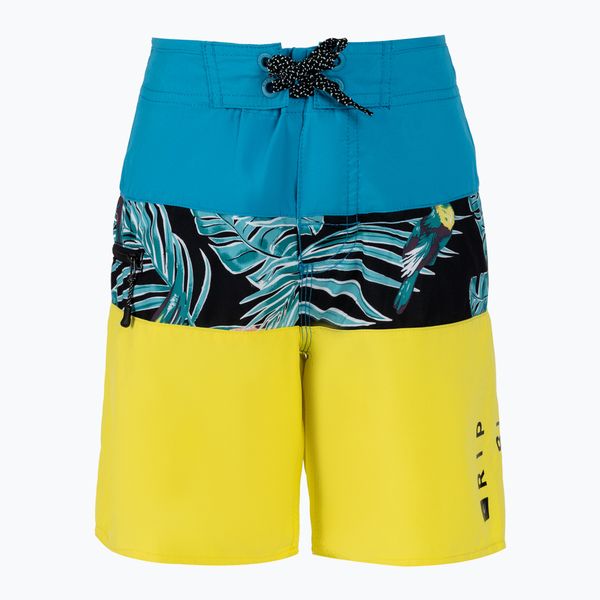 Rip Curl Детски къси панталони за плуване Rip Curl Undertow синьо и жълто KBOGI4