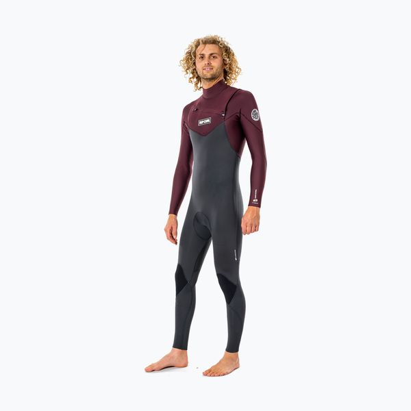 Rip Curl Мъжка плувна пяна Rip Curl Dawn Patrol 4/3 mm Grey Maroon WSM9CM