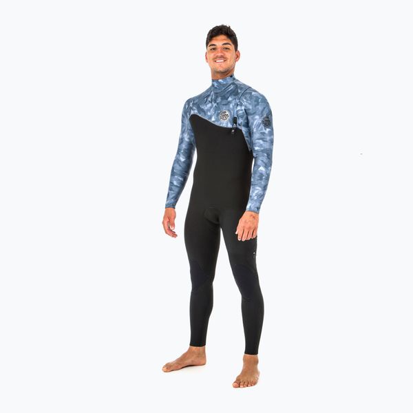 Rip Curl Мъжки Rip Curl E Bomb Zip Free 4/3 mm Black/Grey WSM8QS Плувна пяна