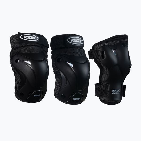 Roces Roces Проветриви протектори 3 Pack Комплект 001 черен 301332