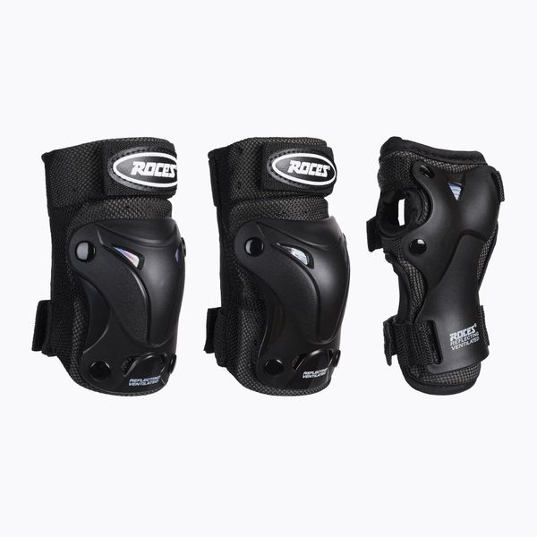 Roces Roces Ventilated 001 black 301352 детски комплект подложки 3 пакета