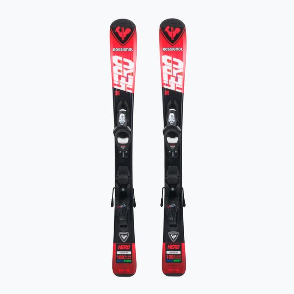 Rossignol Детски ски за спускане Rossignol HERO 100-140 + Kid4 червено/черно RRLJY01