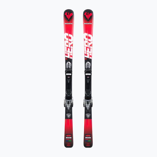 Rossignol Детски ски за спускане Rossignol HERO 130-150 + XP7 черно-червени RRLJY02