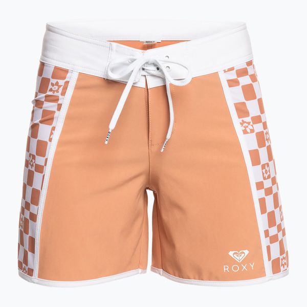 ROXY Дамски къси панталони за плуване ROXY BSH с печат 5" оранжев ERJBS03235-CKL5