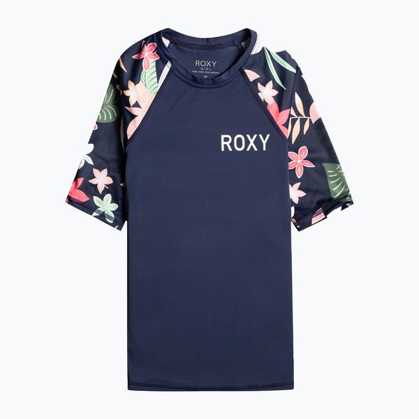 ROXY ROXY Детска блуза за плуване с принтирани ръкави тъмносиньо ERGWR03346-BSP9