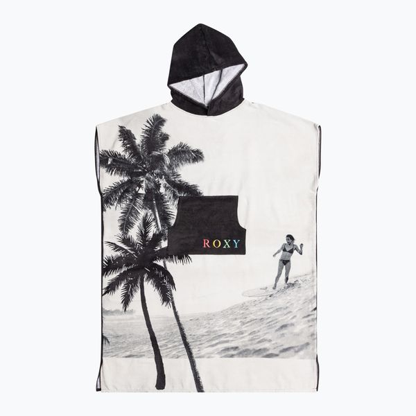 ROXY ROXY Warmy Sunset дамско пончо в бяло и черно ERJAA04129-KVJ0