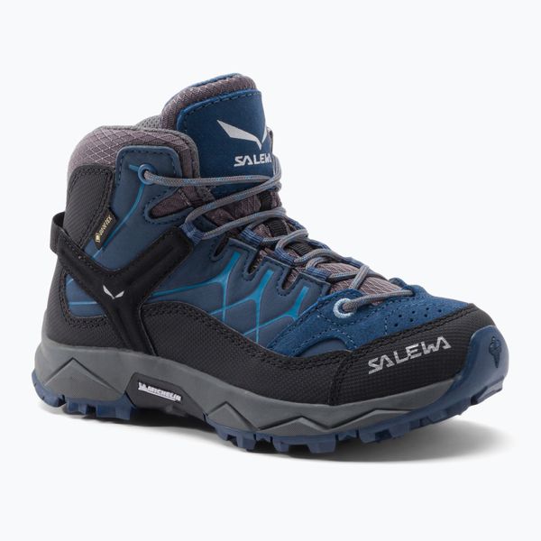 Salewa Детски ботуши за трекинг Salewa Alp Trainer Mid GTX сини 64010