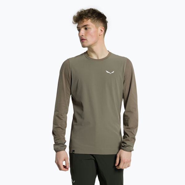 Salewa Мъжка тениска за трекинг Salewa Lavaredo Hemp Print brown 00-0000028062