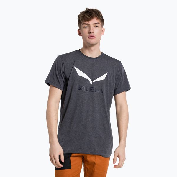 Salewa Мъжка тениска за трекинг Salewa Solidlogo Dry navy blue 00-0000027018