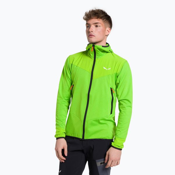 Salewa Salewa мъжки Agner Hybrid PL/DST FZ Hoody поларен суитшърт зелен 00-0000027371