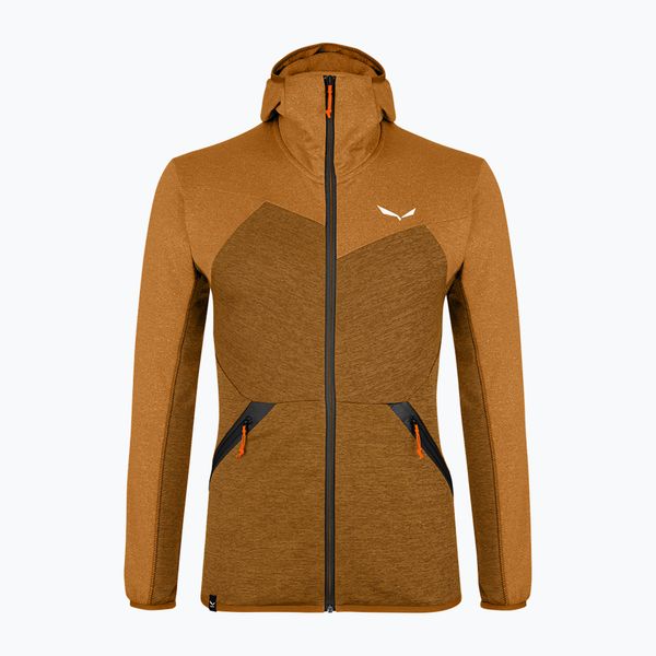 Salewa Salewa мъжки поларен суитшърт Puez Melange PL FZ Hoody brown 00-0000027386