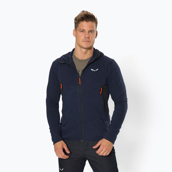 Salewa Salewa мъжки суитшърт за трекинг Lavaredo Hemp Hooded navy blue 00-0000028237
