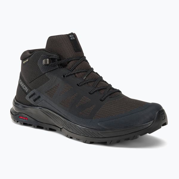 Salomon Salomon Outrise Mid GTX мъжки ботуши за трекинг черни L47143500