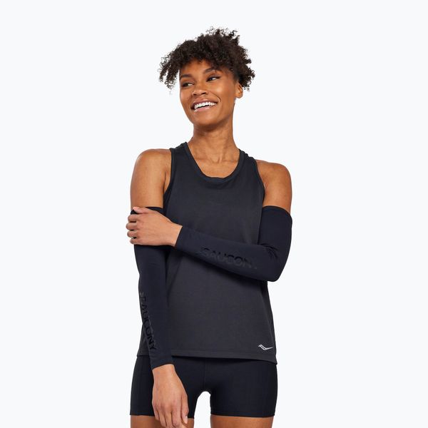 Saucony Дамска тениска за бягане Saucony Stopwatch Singlet black SAW800369-BK