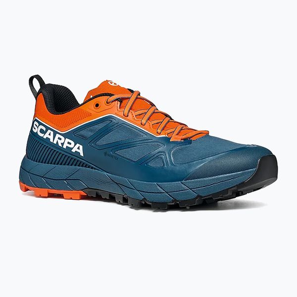 SCARPA Мъжки обувки за преходи Scarpa Rapid GTX тъмносиньо-оранжево 72701